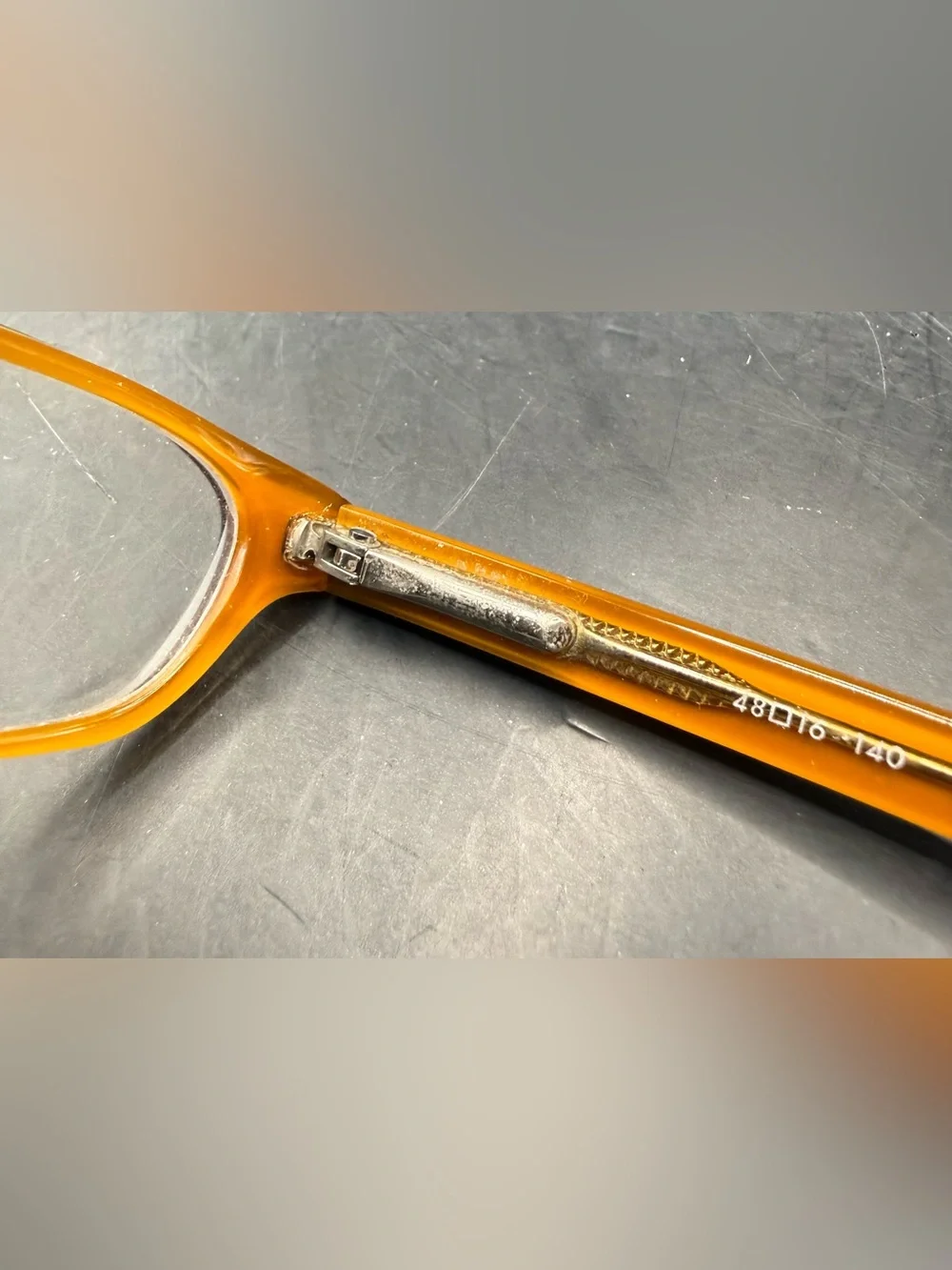 Vintage Norma Kamali 7190 Eyeglasses Frames - Butterscotch Amber Brown 48-16-140